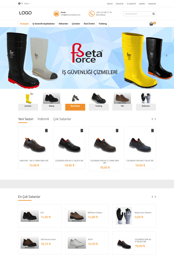 Shoe E-Commerce Template - E12