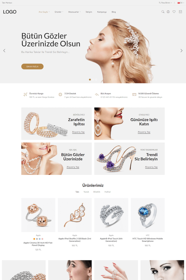 Jewelry E-Commerce Template - E16