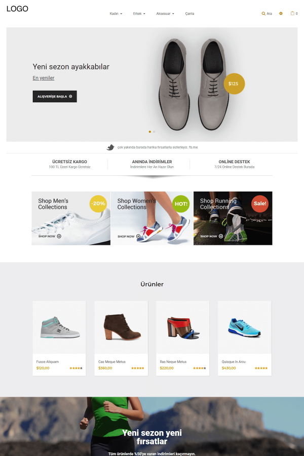 Shoe E-Commerce Template - E57