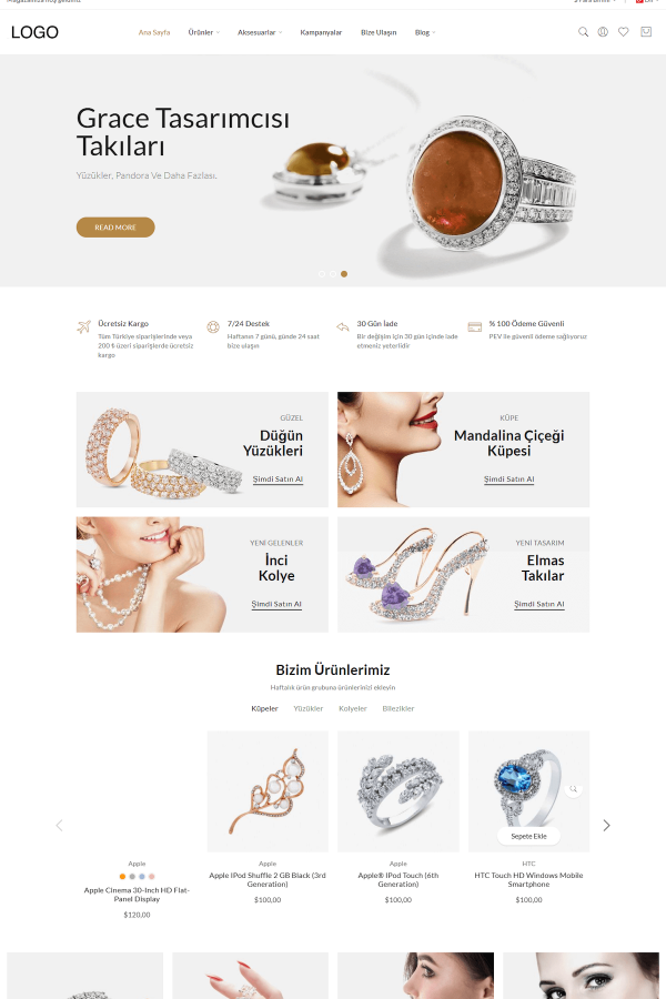 Jewelry E-Commerce Template - E72